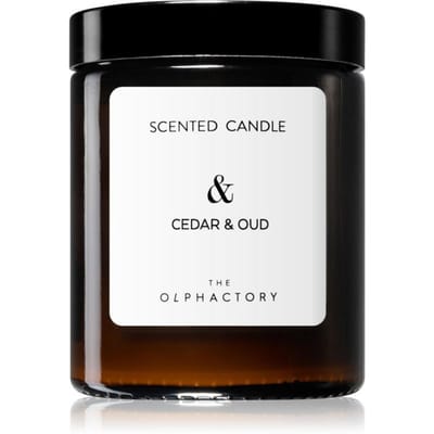 The Olphactory- Cedar & Oud - Scented Candle - Geurkaars - 35 Branduren