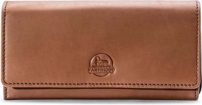 Farmhood Nashville Portemonnee RFID-bescherming Leer 19.5 cm - Dames - Horizontaal - brown