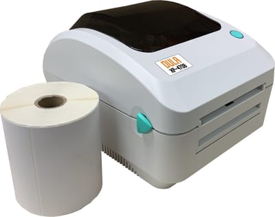 DULA LabelOne 221 - Desktop A6 Labelprinter - USB - LAN + 1 Rol (300) verzendetiketten
