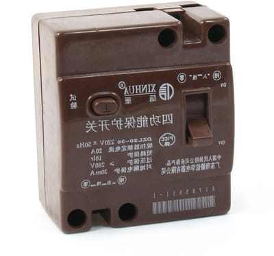Stroomonderbreker - Aardlekschakelaar Dispersieschakelaar - Elektrische Beveiliging - Overbelastingsbeveiliging - 16 A 220 V - Wit