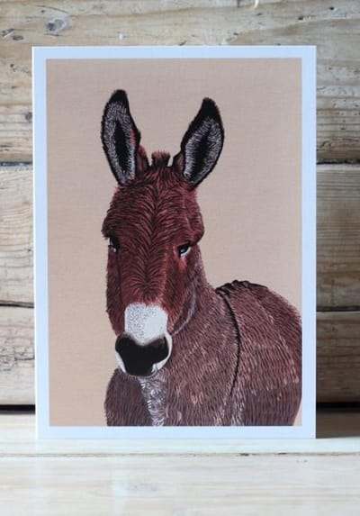 Kaart Ezel 12,5x17,5cm