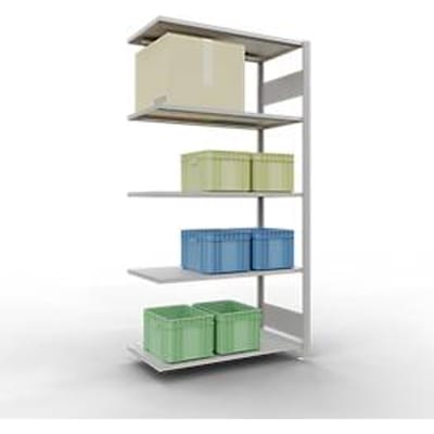 SCHULTE Lagertechnik - Insteekbevestiging met lengtebout - 2000x1000x500 mm, type 150 kg