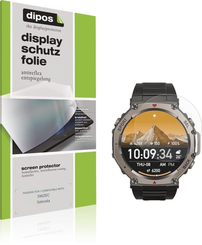 dipos – 6x Matte Beschermfolie geschikt voor SWZEC Sekoda | Krasbestendige & antireflecterende Screenprotector Ultra-Thin