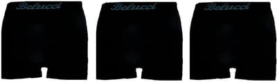 Belucci heren boxershorts 3-pack zwart maat M/L
