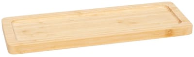 5Five Serveerplankje voor hapjes/fingerfood - 30 x 11 cm - bamboe hout - borrelplank - tapasplank