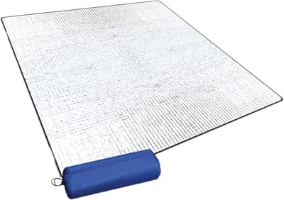 Isolatiemat - Grondzeil Thermomat - Outdoor Kamperen - Dubbelzijdig Aluminiumfolie - 195 x 180 cm - Meerkleurig