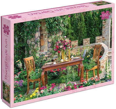 Theetijd in de Tuin - Legpuzzel (1000 stukjes) - Tucker's Fun Factory
