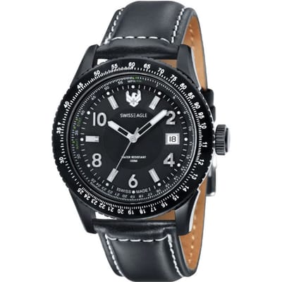 Swiss Eagle Flight Deck 3 Hand Date SE-9024-01 44mm