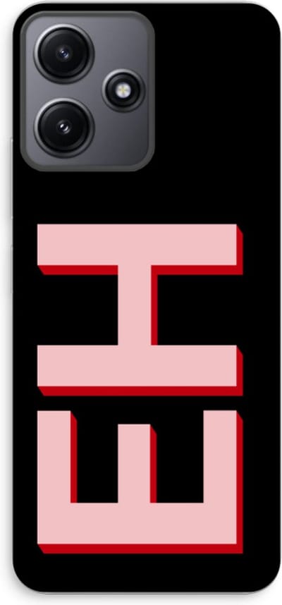 Gepersonaliseerd - Case Company® - Hoesje geschikt voor Xiaomi Redmi 12 hoesje - Monogram - Soft Cover Telefoonhoesje - Bescherming aan alle Kanten en Schermrand