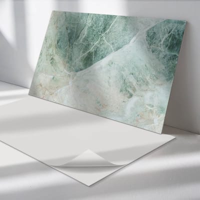 Wallfluent Vinyl Wandpaneel - Natuursteenpatroon Zelfklevend Muurpaneel - 120 cm x 60 cm - Groente Vinyl Wandpaneel - Verpakking van 1 stuk - Rechthoekig Wandbekleding Vinyl - Texturen Wandpaneel - Vinyl Wandbekleding - Wandpaneel Keuken en Badkamer