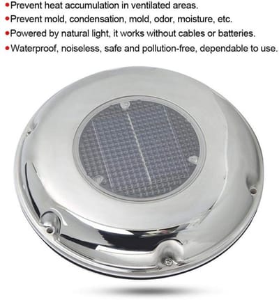 Roestvrije staalconstructie - energiebesparende solarventilator