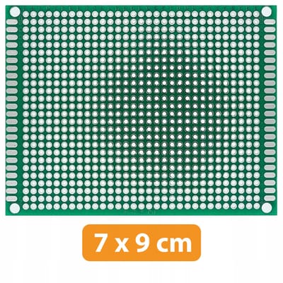 Dubbelzijdig Universeel PCB Prototyping Board 70 x 90 mm (Groen)