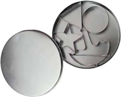 Set van 4 Stukken Inktvisvormen, RVS Koekjesuitstekers voor Bakken, Creatieve Bakvormen en Decoratie Accessoires