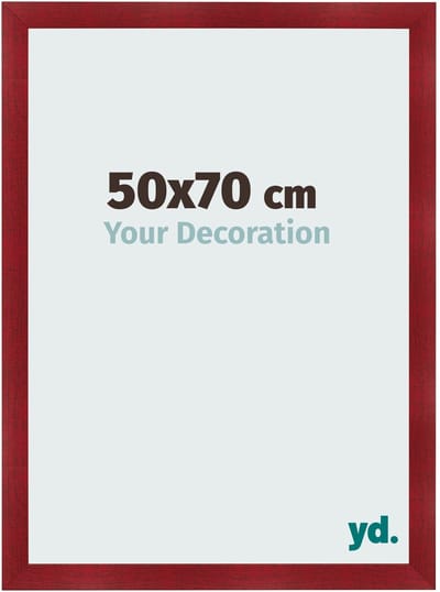 Your Decoration - Fotolijst 50x70 cm - MDF - Wijnrood Geveegd - Pisa