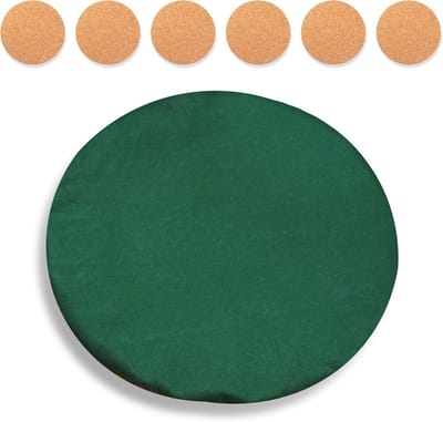 Speeltafelkleed - Groen Vilt - Spelavonden Thuis - Antislip Geluiddempend - 36-48 Inch - Groen