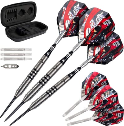 Tungsten Steel Tip Dartpijlen Set 95% met Beschermhoes