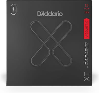 D'Addario XTAPB1356-3P Phosphor Bronze 13-56 Set of 3 - Akoestische gitaarsnaren