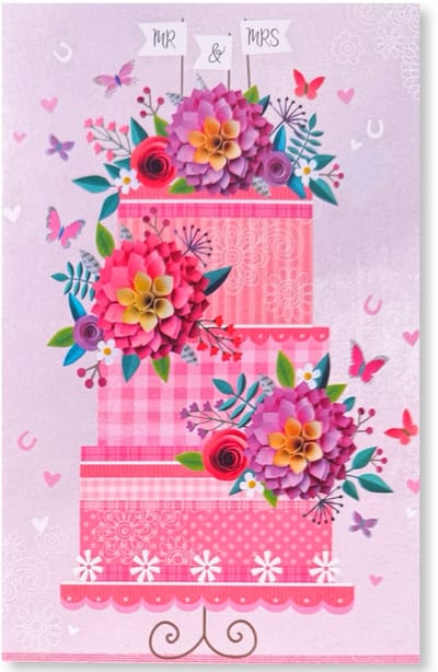 Mr & Mrs - Gefeliciteerd met Jullie Huwelijk - Getrouwd Wenskaart - 12 x 17 cm - gevouwen kaart Inclusief envelop