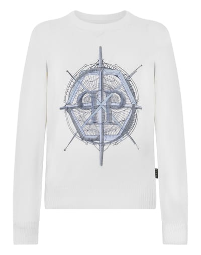 Round Neck Pullover Wind Rose