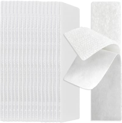Dailygoods- Klittenband Extra Sterk - Zelfklevend - Dubbelzijdig - 32 Stuks - 25 × 100 mm - Voor Doe-Het-Zelfprojecten - Plakband