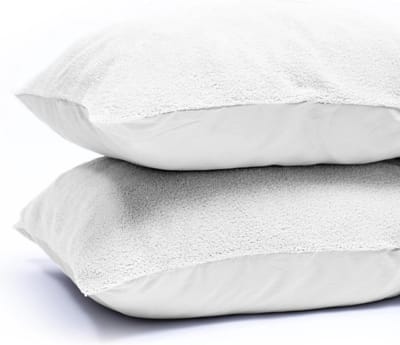 Sleeps Zachte Teddy Kussenslopen Wit 60x70 cm - 2 Stuks - Teddy zacht