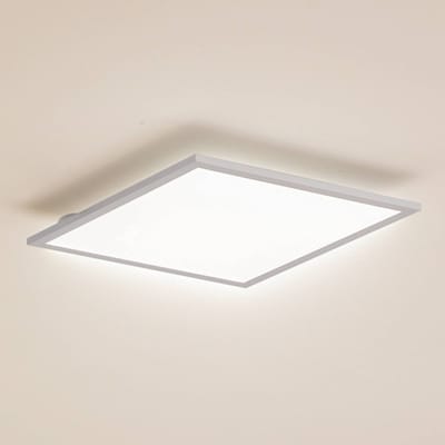 Lindby LED paneel Enhife, wit, 40 x 40 cm, metaal, 4.000 K