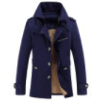 Herfst en Winter Tide Heren Outdoor Medium en Lange Versie Losse Velvet Verdikte Revers Trenchcoat 5XL black