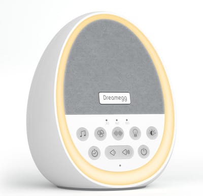 Draagbare Witte Ruis Machine voor Baby's met Nachtlampje en Geluidsopties