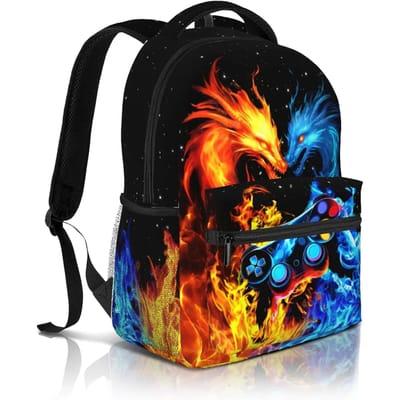 Abstract Gamepad Rugzak Spellen Gaming Reizen Laptop Rugzak Waterbestendige Tassen Boekentas Reizen Wandelen Kamperen Dagrugzak