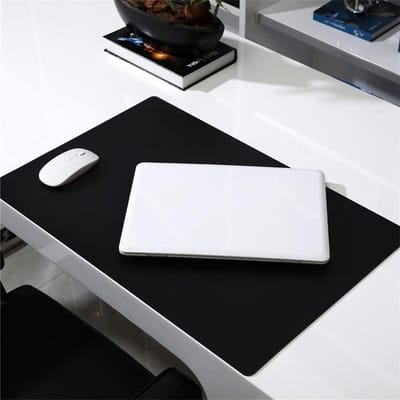 Grote Muismat - Bureaulegger Bureauonderlegger - Comfortabel Werken - Waterbestendig PVC - 90x45 cm - Zwart