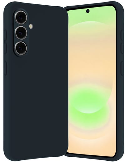 Hoes - Geschikt voor Samsung Galaxy A37 - Sterk & Shockproof - Hoesje Cover - Siliconen Case - Donkerblauw