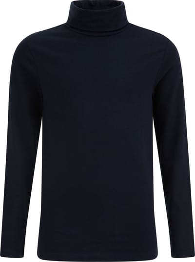 WE Fashion Jongens T-shirt met col van katoenmix