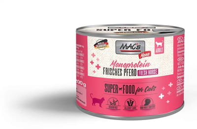 MAC's CAT - Monoproteïne blik 6x200g - Mono paard