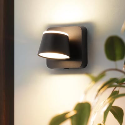 Wandlampen Warm Wit en Zwart - Set van 3002