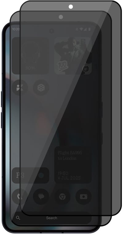 Privacy Screenprotector geschikt voor Nothing Phone 3 - 2x Volledig Dekkend Glas Screen Protector