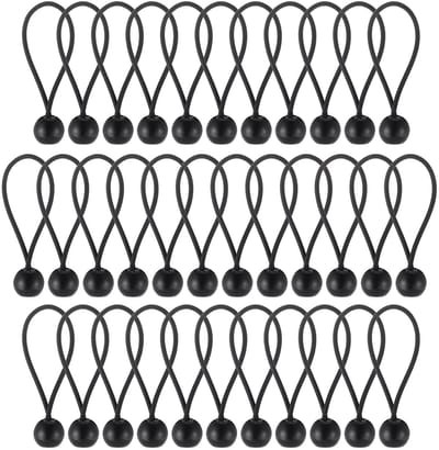 Dailygoods- Bungee Spanbal 10 cm - Elastisch Touw - Duurzaam - Draagbare Haak - Voor Dekzeilen/Tenten - Weerbestendig - Bungee Cord