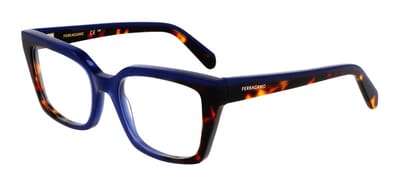 Ferragamo SF3010 Opaline blue/dark tortoise 52/19/140 WOMAN Brilmonturen