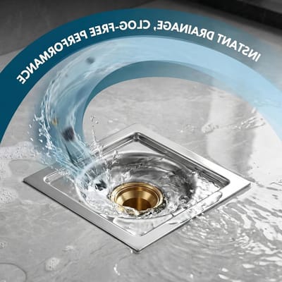Complete Vloerafvoerset voor Efficiënte Waterafvoer, Inclusief Afvoerputje en Koppelingen