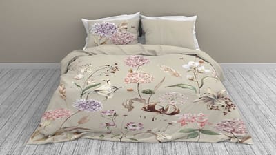 Snoozing Amber Dekbedovertrek - Tweepersoons - 200x200/220 cm - Zand