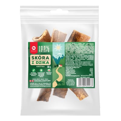 100g Maced Wild Zwijn Huid Hondensnacks