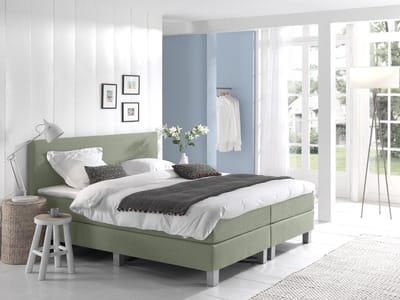 Anno 1588 VEDO Boxspringset - Pocketvering - Luxe Topper - Inclusief Dekbed en Kussens - Groen - 180x200 cm