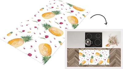 Keukenloper - Loper keuken - Fruit - Waterverf - Design - 120x60 cm - Keukenloper vinyl