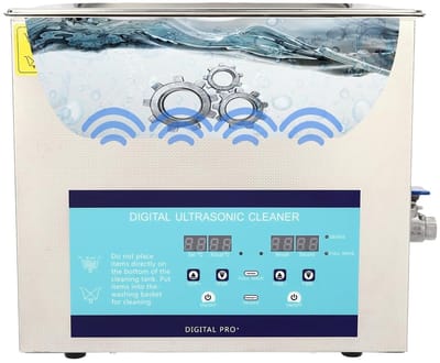 Ultrasone reiniger - Reinigingsapparaat - Onderdelen reinigen - Met verwarming - 8.5 liter tank - Zilver