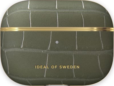 Ideal of Sweden AirPods Case PU Pro Khaki Croco
