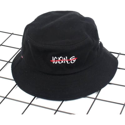Katoenen Letter Borduurwerk Bucket Hat Vissershoed Outdoor Reishoed Opvouwbare Zonneklep Hoeden voor Mannen en Vrouwen 534 Hoge Kwaliteit Praktisch Dagelijks Gebruik
