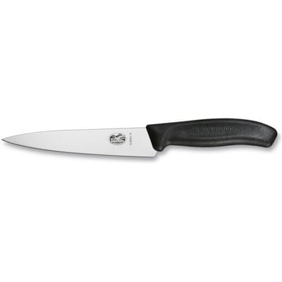 Victorinox Swiss Classic koksmes - 15cm - RVS/fibrox - zwart - blister