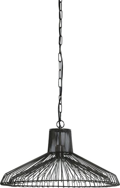 Light & Living Hanglamp Kasper - Zwart - Ø55cm - Modern - Hanglampen Eetkamer, Slaapkamer, Woonkamer