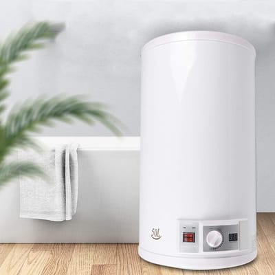 Elektrische Boiler 50 Liter met Doucheset - Warmwatertank met LED Temperatuurweergave