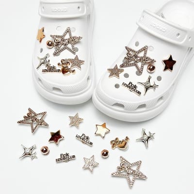 Schoenaccessoires-geschikt voor crocs charms- geschikt voor crocs pins- geschikt voor crocs Accessoires- geschikt voor Crocs Jibbitz-CJ-286 Liefde Sterren