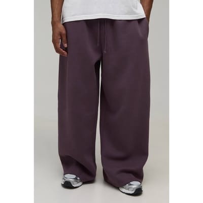 Essentiële Extreme Wijde Pijpen Joggingbroek | Mauve | Size Large